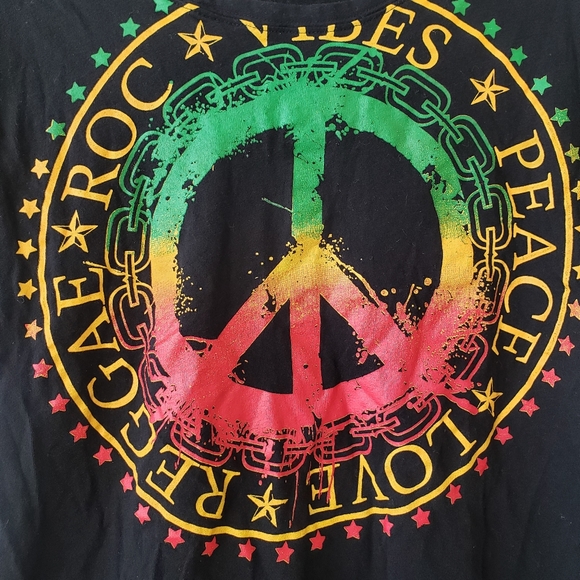 Open Back Y2K Reggae Rocawear Shirt - Picture 2 of 6